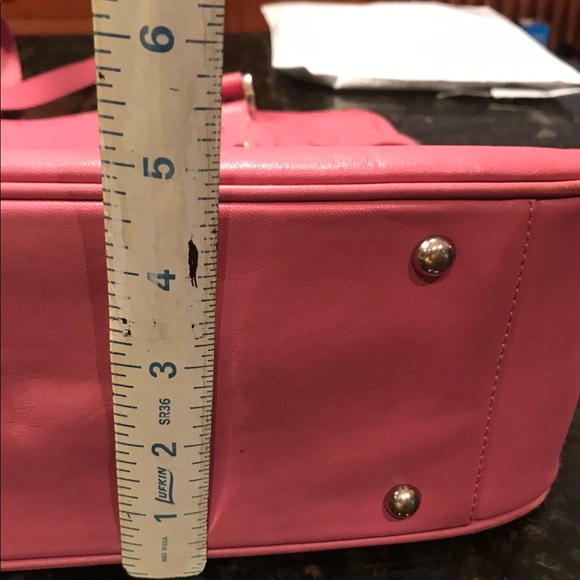 SOLD - Jack Georges Bright Pink Shoulder Bag - GUC - Picture 7 of 16